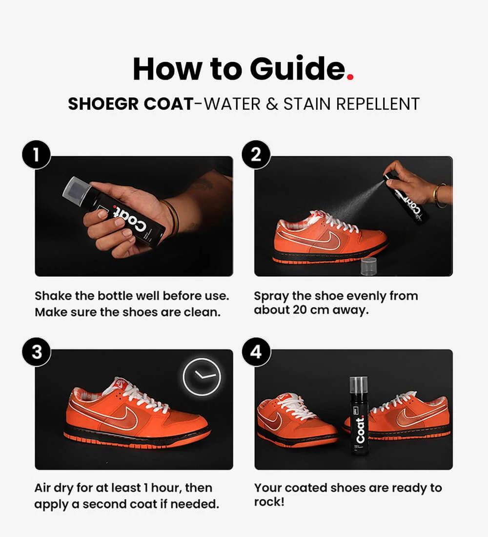 Ultimate Shoe Cleaning Kit + Coat - Water & Stain Repellent (200ml) - Image 11